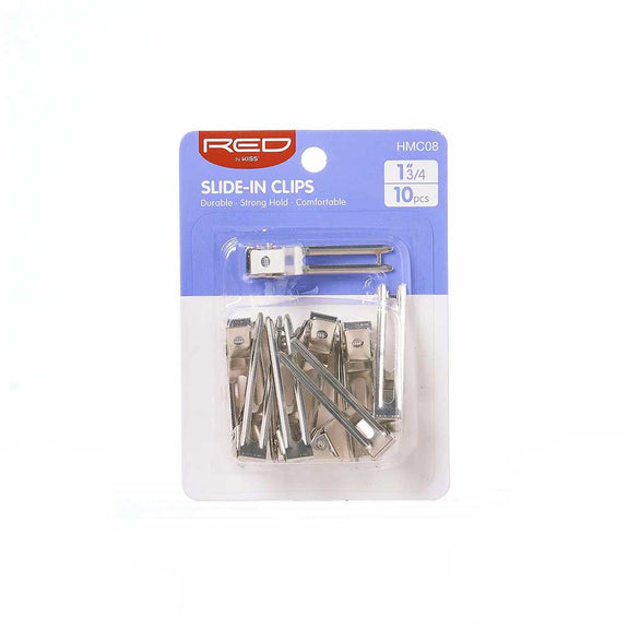 RED BY KISS SIlver Slide-In Clip 1 3/4″