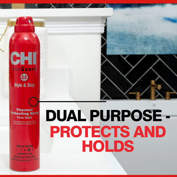 CHI 44 Iron Guard Style and Stay Firm Hold thermal Protecting Spray 284 ml