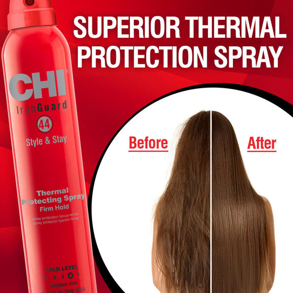 CHI 44 Iron Guard Style and Stay Firm Hold thermal Protecting Spray 284 ml
