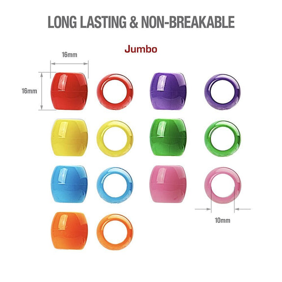 RED BY KISS Jumbo Vivid Assorted Hair Beads (63pcs)