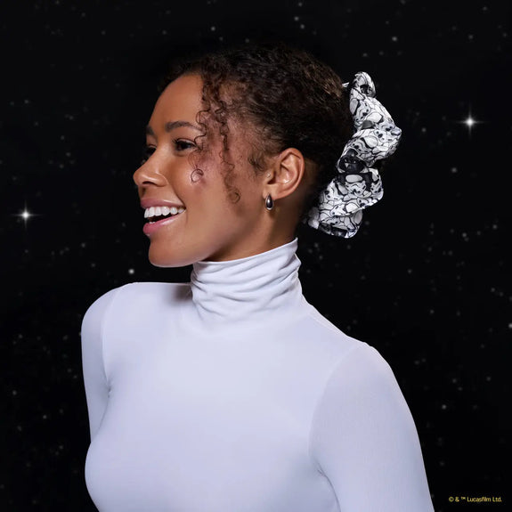 KITSCH Star Wars™ & Kitsch Pillow Scrunchies® in Satin - R2-D2 & Stormtroopers