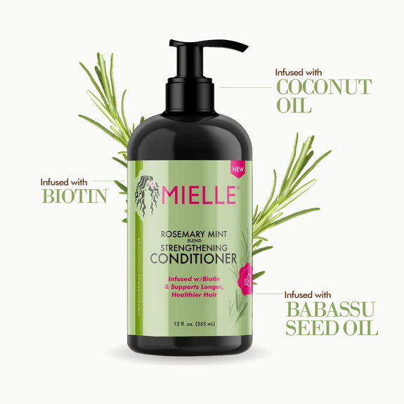 MIELLE Rosemary Mint Strengthening Conditioner-12 oz