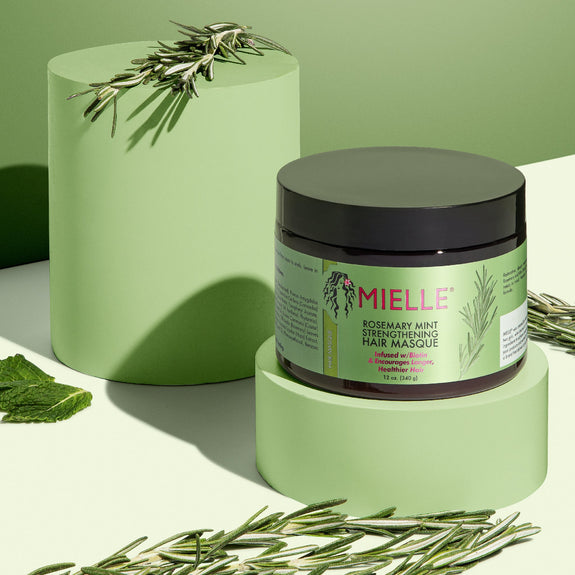 MIELLE Rosemary Mint Strengthening Hair Masque 12OZ