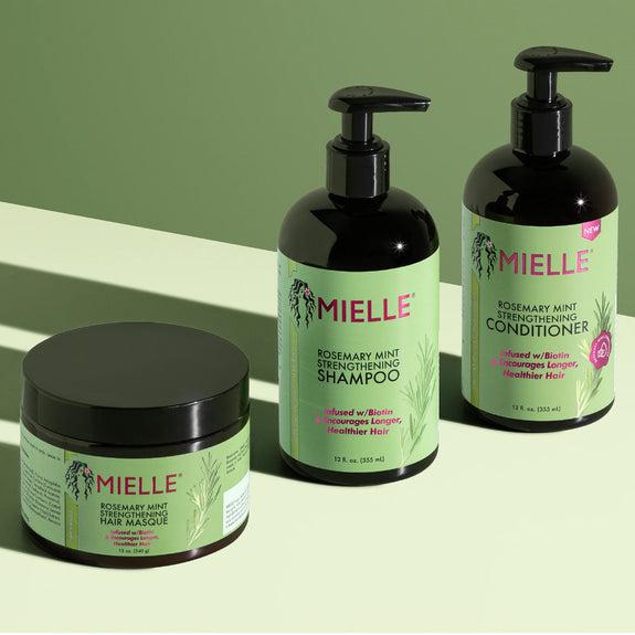 MIELLE Rosemary Mint Strengthening Shampoo-12 oz