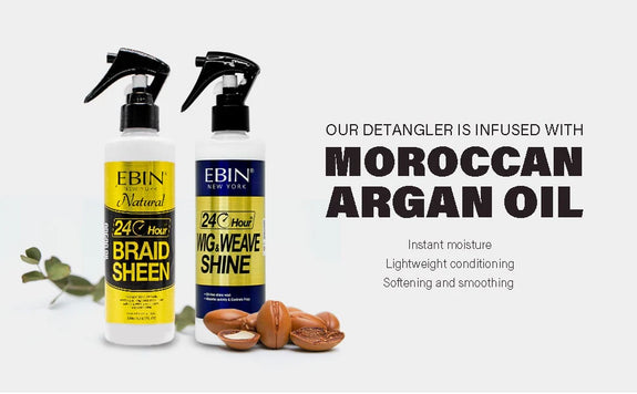 EBIN 24 HOUR ARGAN OIL WIG SHINE SPRAY - 8.5OZ/ 250ML