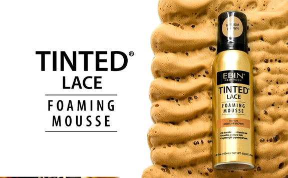 EBIN TINTED LACE FOAMING MOUSSE- DARK BROWN-100 ML