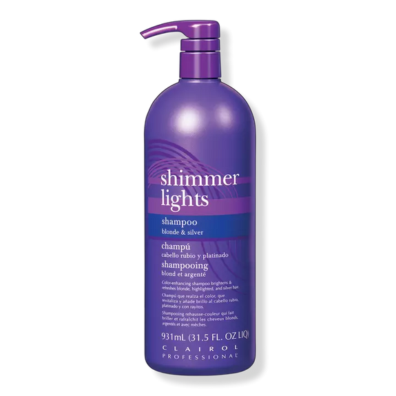 CLAIROL SHIMMER LIGHTS SHAMPOO BLONDE AND SILVER