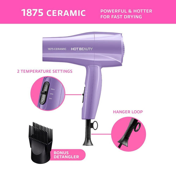 RED BY KISS 1875 STYLER HAIR DRYER
