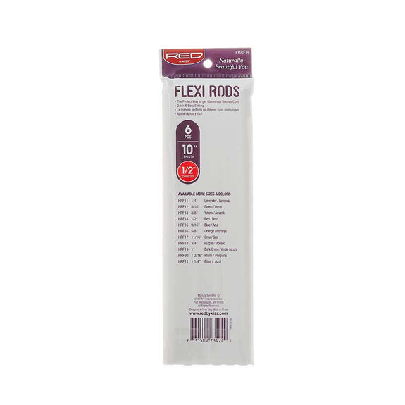 RED BY KISS Flexi Rods 10″ Length RED