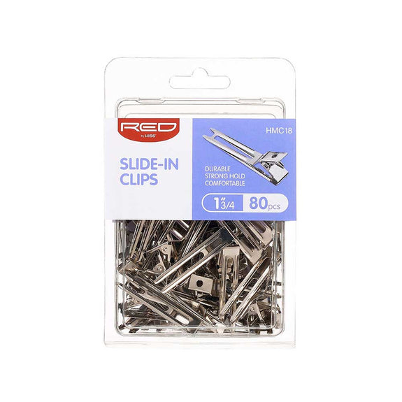 RED BY KISS SIlver Slide-In Clip 1 3/4″