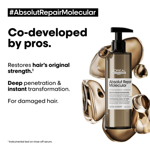 L'ORÉAL PROFESSIONNEL SERIE EXPERT   ABSOLUT REPAIR MOLECULAR RINSE-OFF SERUM 250ML