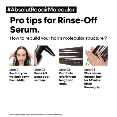 L'ORÉAL PROFESSIONNEL SERIE EXPERT   ABSOLUT REPAIR MOLECULAR RINSE-OFF SERUM 250ML