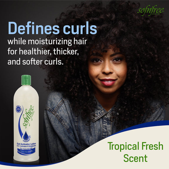 Sofn’Free Moisturizer & Curl Activator for Natural Hair, Soft Curls, and Waves