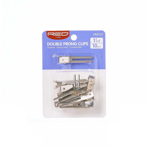 RED BY KISS Silver Double Prong Clip 1 3/4″