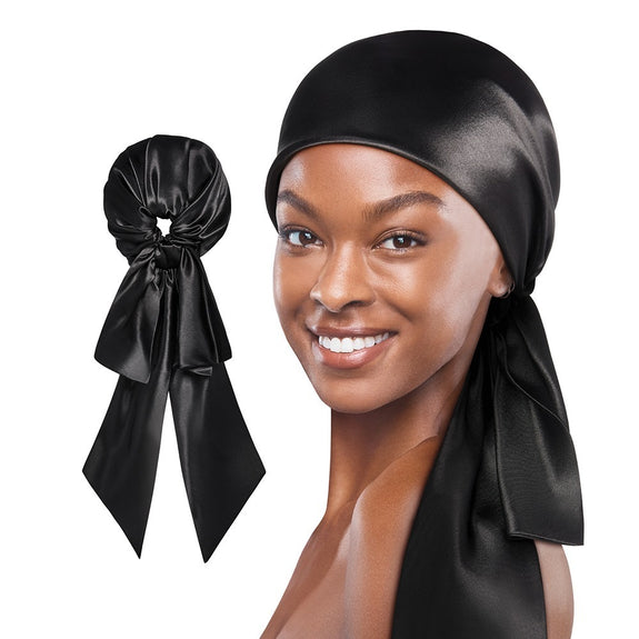 RED BY KISS Pre-Tied Satin Glam Wrap