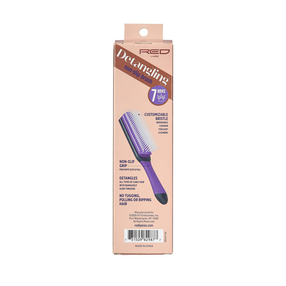 RED BY KISS Detangling Non-Slip Brush ( PURPLE)