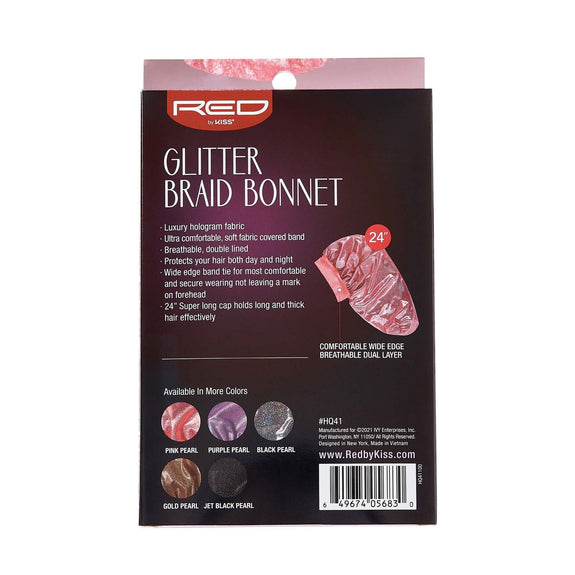 RED BY KISS Glitter Braid Bonnet
