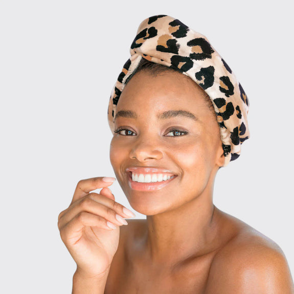 KITSCH Microfiber Hair Towel - Leopard