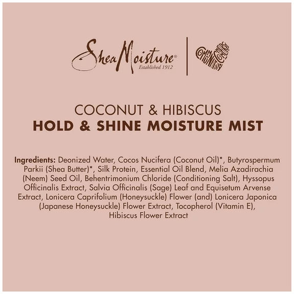 SHEAMOISTURE COCONUT AND HIBISCUS HOLD AND  MIST 236 Ml