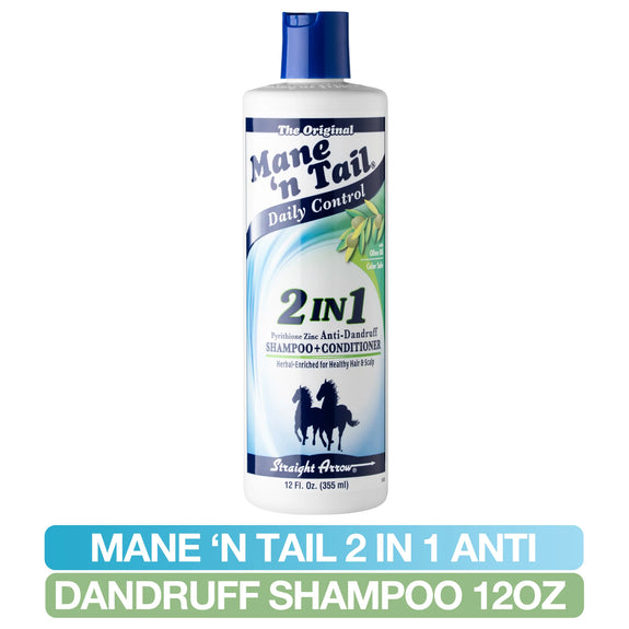 MANE N TAIL DAILY CONTROL 2-IN-1 ANTI-DANDRUFF SHAMPOO & CONDITIONER-12 OZ