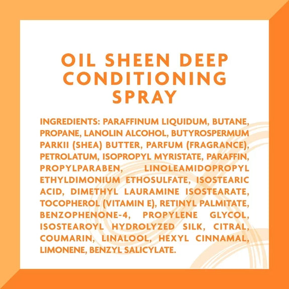Cantu Shea Butter Oil Sheen Deep Conditioning Spray, 10 oz
