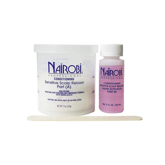 NAIROBI PROFESSIONAL Conditioning Sensitive Scalp Relaxer SINGLE Application.