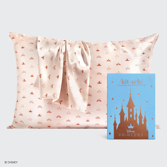 Kitsch x Disney Princess Satin Pillowcase in Desert Crown - King
