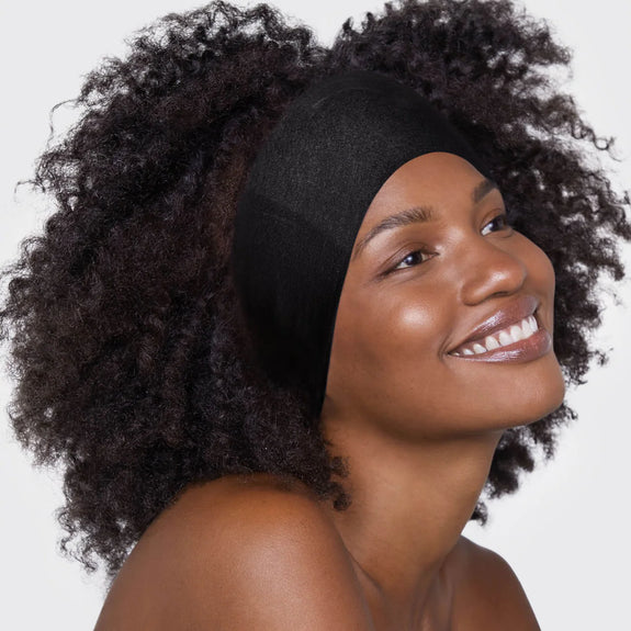 KITSCH Moss & Black Cotton Adjustable Headbands 2pc Set