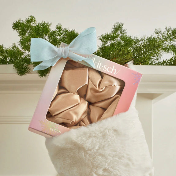KITSCH Limited Edition Champagne Satin PIllow Scrunchie