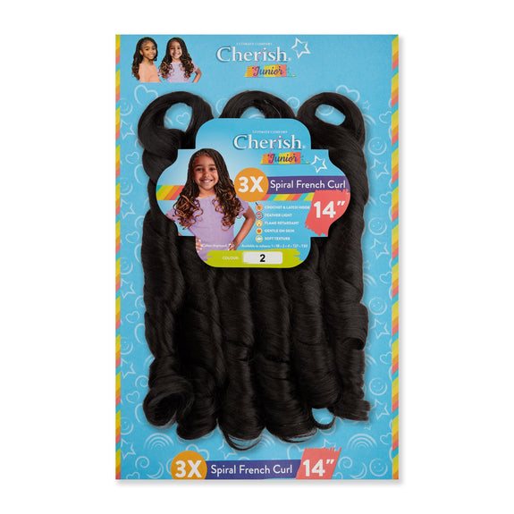 CHERISH JUNIOR KIDS  3X SPIRAL FRENCH CURL