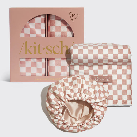 KITSCH Flexi Shower Cap & XL Hair Towel 2pc Set
