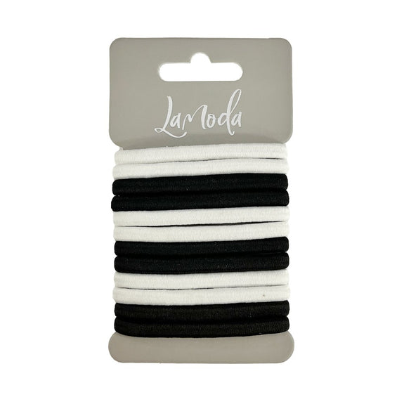 LA MODA BLACK & WHITE HAIR BANDS