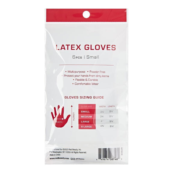 RED BY KISS Black Latex Gloves (6pcs)