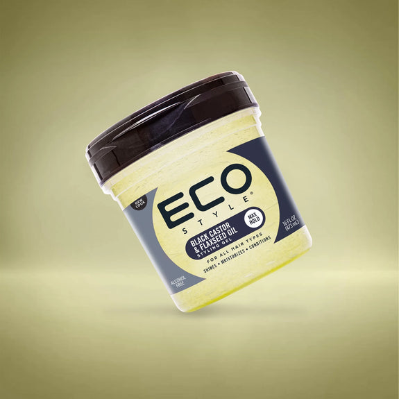 ECO STYLER BLACK CASTOR & FLAXSEED OIL HAIR STYLING  GEL