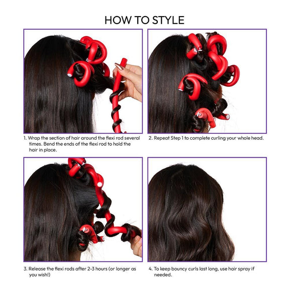 RED BY KISS Flexi Rods 7″ Length (12pcs)