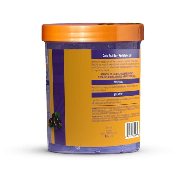 Cantu Revitalizing Styling Gel with Acai Berry and Shea Butter, 18.5 oz.
