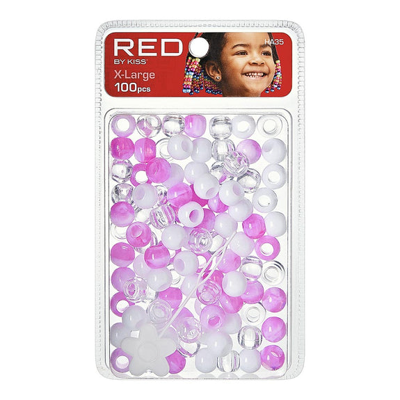 RED BY KISS X-Large Hair Beads (100pcs)