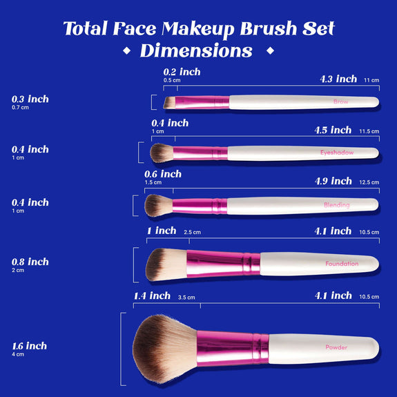 KISS RK MAKE UP BRUSH KIT - TOTAL FACE SET