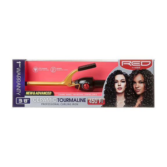 RED BY KISS RED BY KISS CERAMIC TOURMALINE PROFESSIONAL CURLING IRON