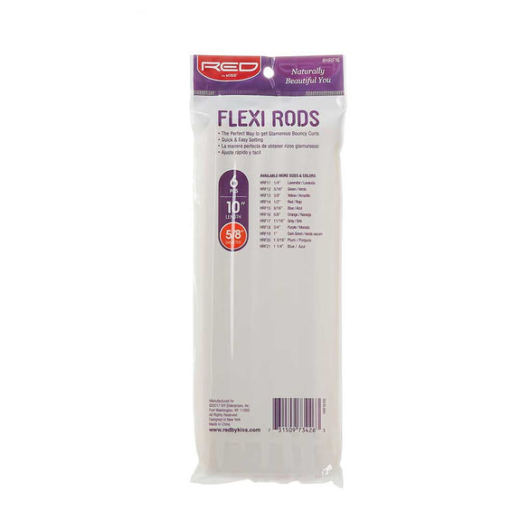 RED BY KISS Flexi Rods 10″ Length Orange