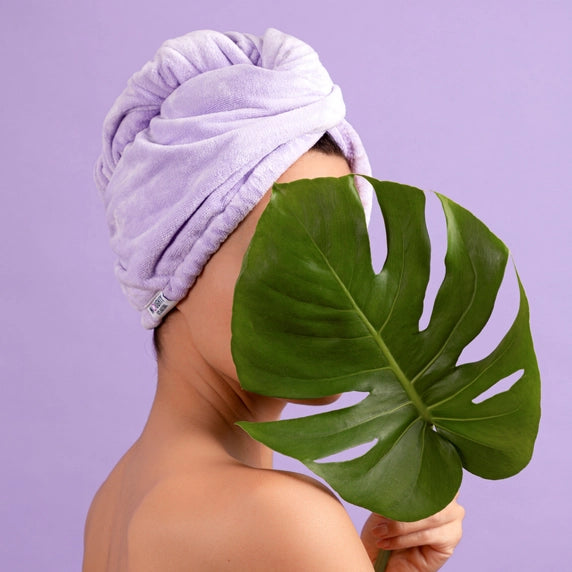 NOUGHTY Microfibre Hair Towel - the Purple One