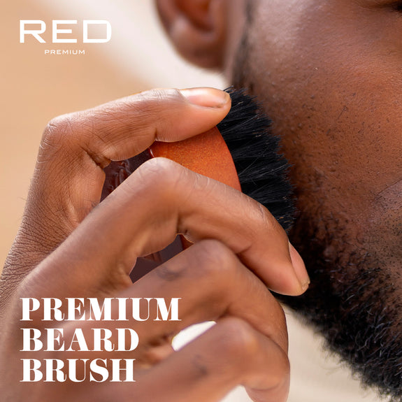RED BY KISS Premium Beard Medium Soft Round Mini Brush