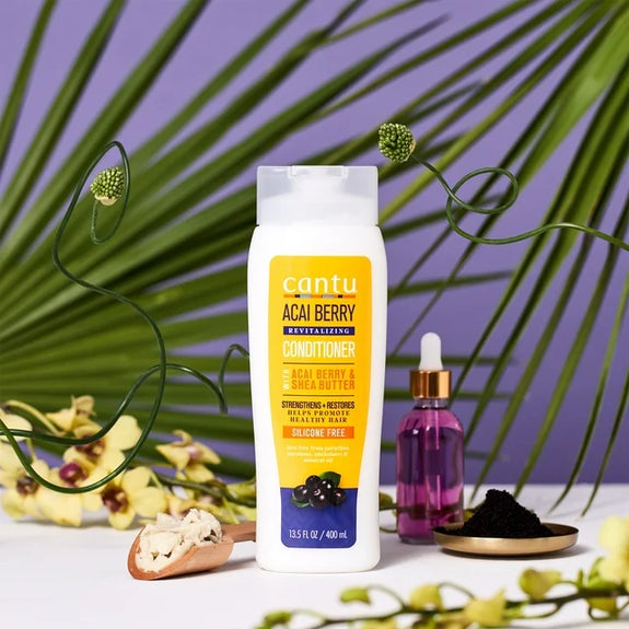 Cantu Revitalizing Conditioner with Acai Berry and Shea Butter, 13.5 fl oz.
