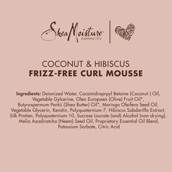 SHEA MOISTURE COCONUT AND HIBISCUS CURL MOUSSE-7.5 OZ