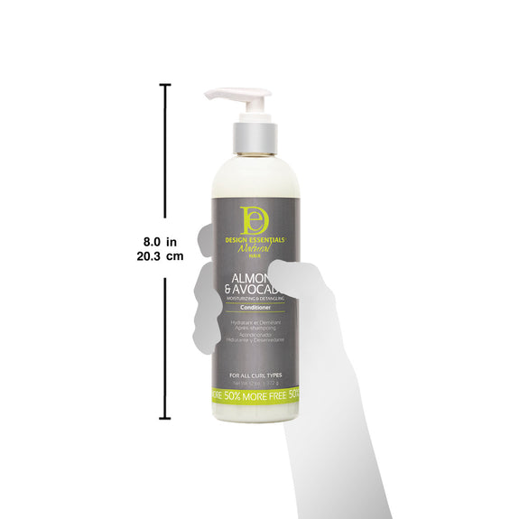 DESIGN ESSENTIALS ALMOND & AVOCADO MOISTURIZING & DETANGLING CONDITIONER 12OZ