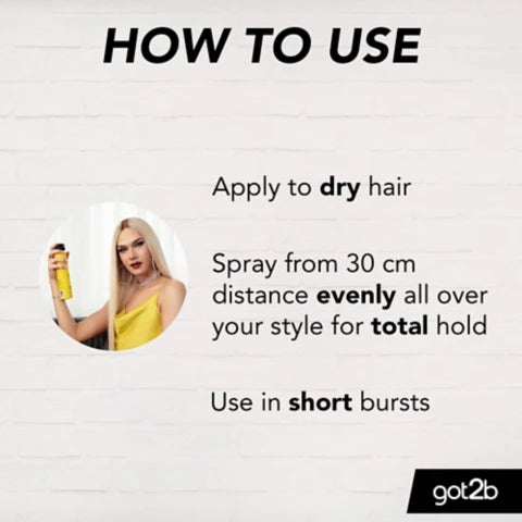 GOT2B GLUED HAIRSPRAY BLASTING FREEZE HOLD