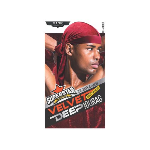 MAGIC COLLECTION MEN'S  SUPERSTAR VELVET DEEP DURAG