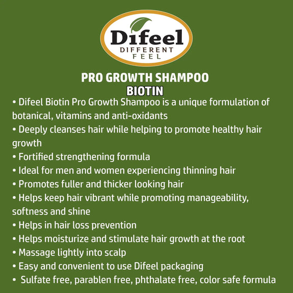 DIFEEL ROSEMARY AND MINT HAIR STRENGTHENING SHAMPOO WITH BIOTIN