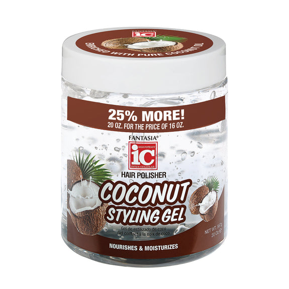 IC FANTASIA COCONUT STYLING GEL 20 OZ.