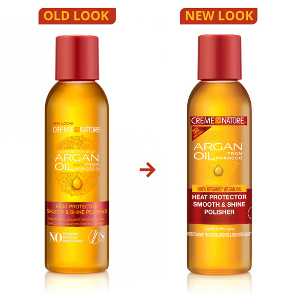 CREME OF NATURE ARGAN OIL FROM MOROCCO  Heat Protector Smooth & Shine Polisher 118 ML